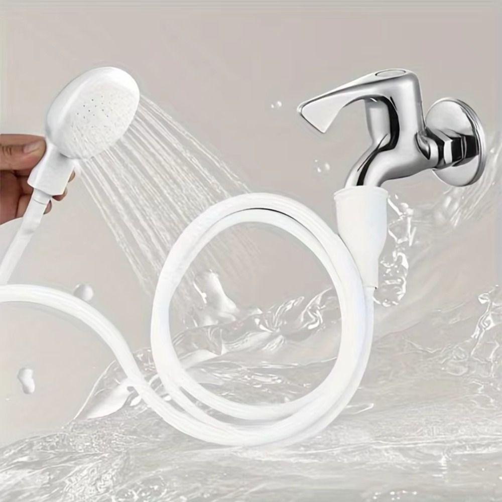 Rubber Hose Shower Head Quick Connect Handheld Shower Simple Design Universal Sink Spray Sink Wash