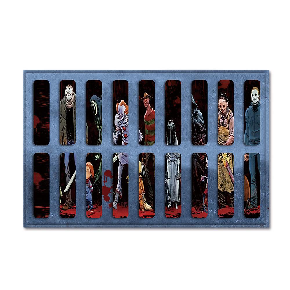 Hot Sale Halloween Series Manhole Clown 3D Thriller Grimace Non-Slip Floor Mat Bathroom Door Mat Factory