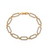 Браслет-628 Xuping Jewelry Модный и Изящный Новый Набор с Бриллиантами 18K Золото Универсальный Стиль INS Браслет для Характера