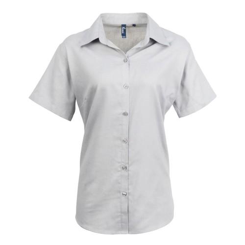 Premier Womens/Ladies Signature Oxford Short Sleeve Work Shirt