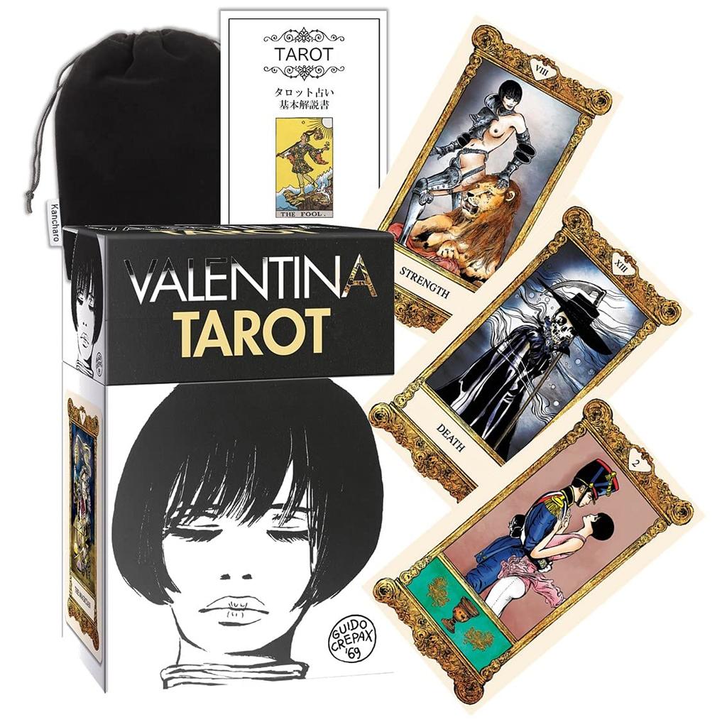 Kancharo Tarot Card Set Includes Japanese Tarot Card Instructions Pouch 78-Card [Valentina Tarot] & (Authentic)