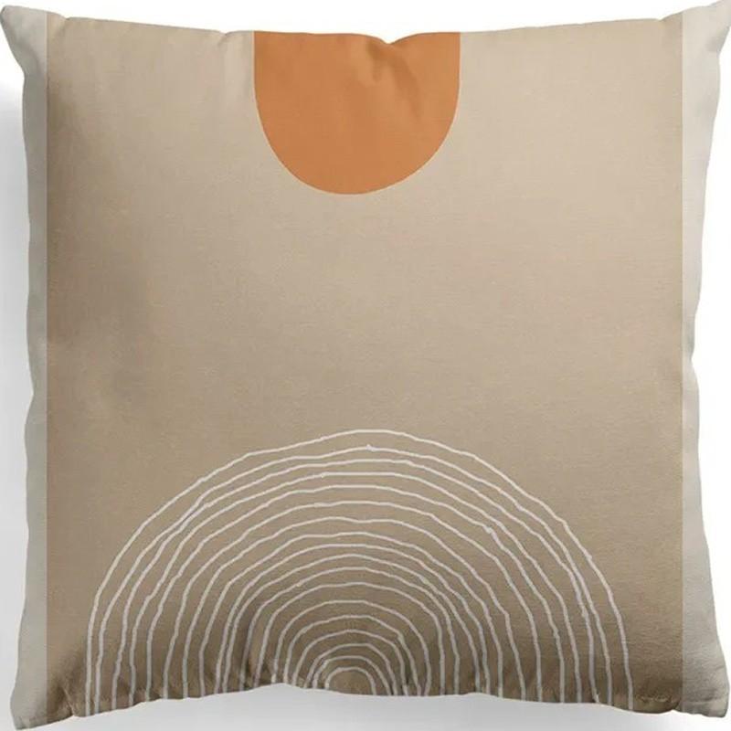 Geometric Patterns Sun Moon Pillow Covers Pattern Cushion Cover Suitable for Sofa Bedroom Car Pillow Cover
