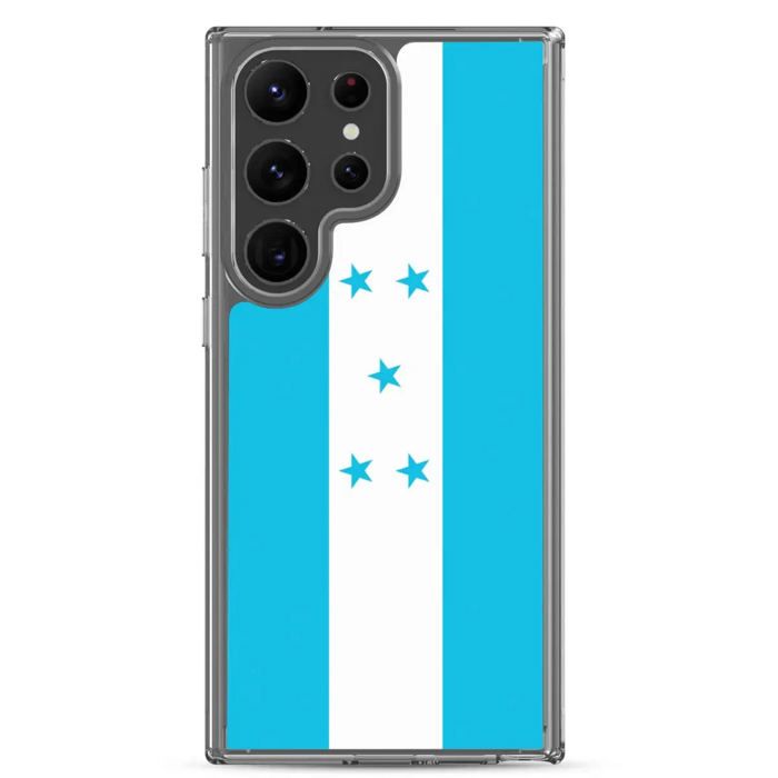 Coque Téléphone - Honduras - Galaxy S24 - Drapeau Officiel - Souple - Multicolore