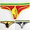 Longjiang Thong Color Block Mesh Мужские тонкие быстросохнущие стринги для сна