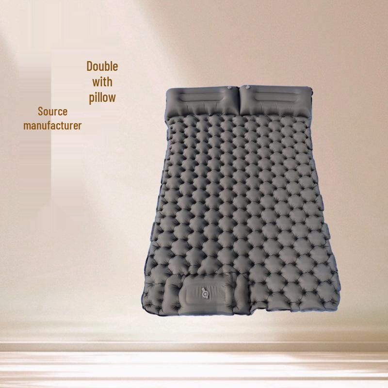 Портативный Легкий Надувной Матрас для Кемпинга: Влагозащищенный надувной коврик для использования в автомобиле и в походе