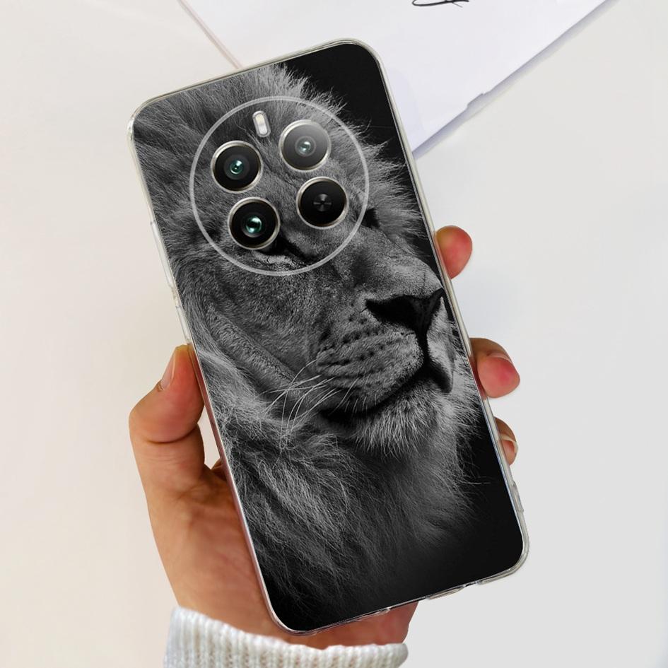 Чехол для Realme 12 Pro Plus Популярный Цветок Астронавт Мягкий Прозрачный Силиконовый Чехол для Телефона на Realme 12 Pro 5G 2024 Funda RMX3842 Чехол