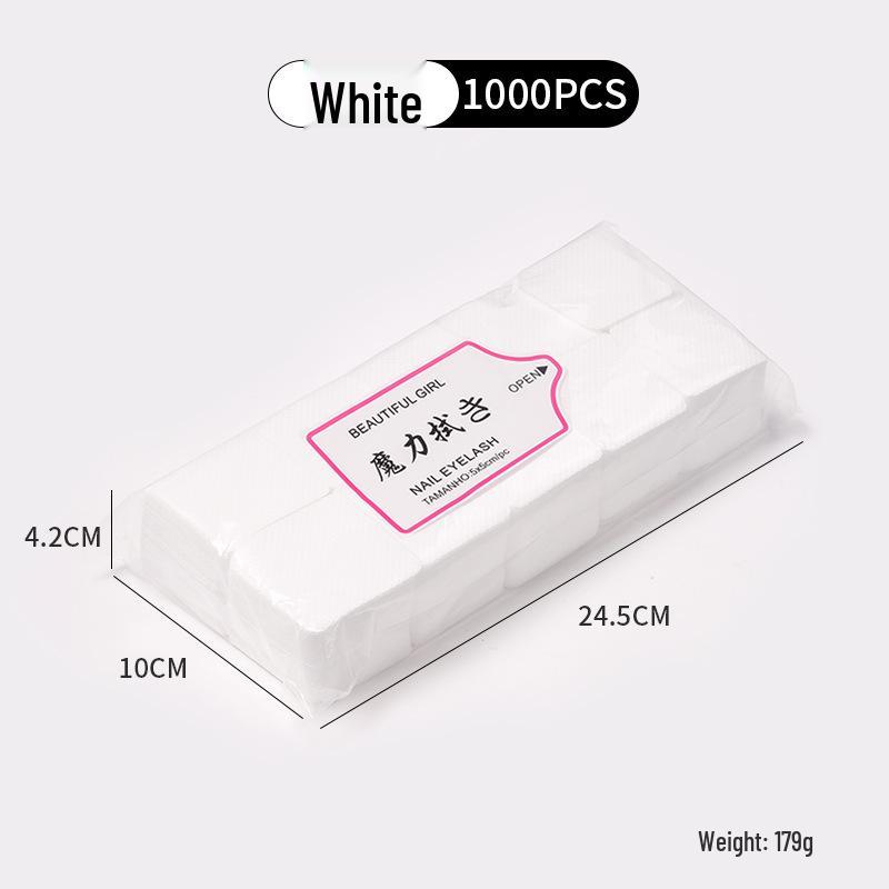 Безворсовые салфетки для очистки клея для нейл-арта и ресниц