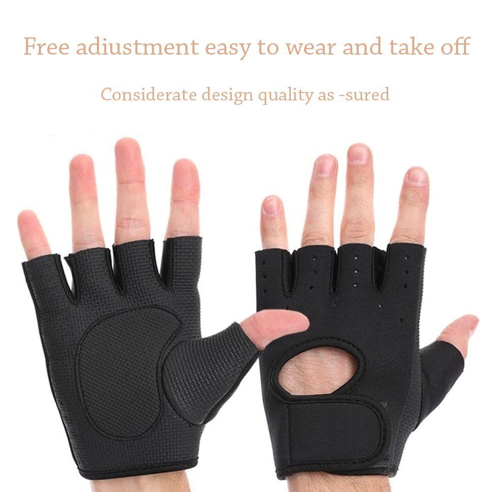 Hollow Back Fitness Gloves Breathable Fitness Gym Mittens Dumbbells Gloves  Women Men