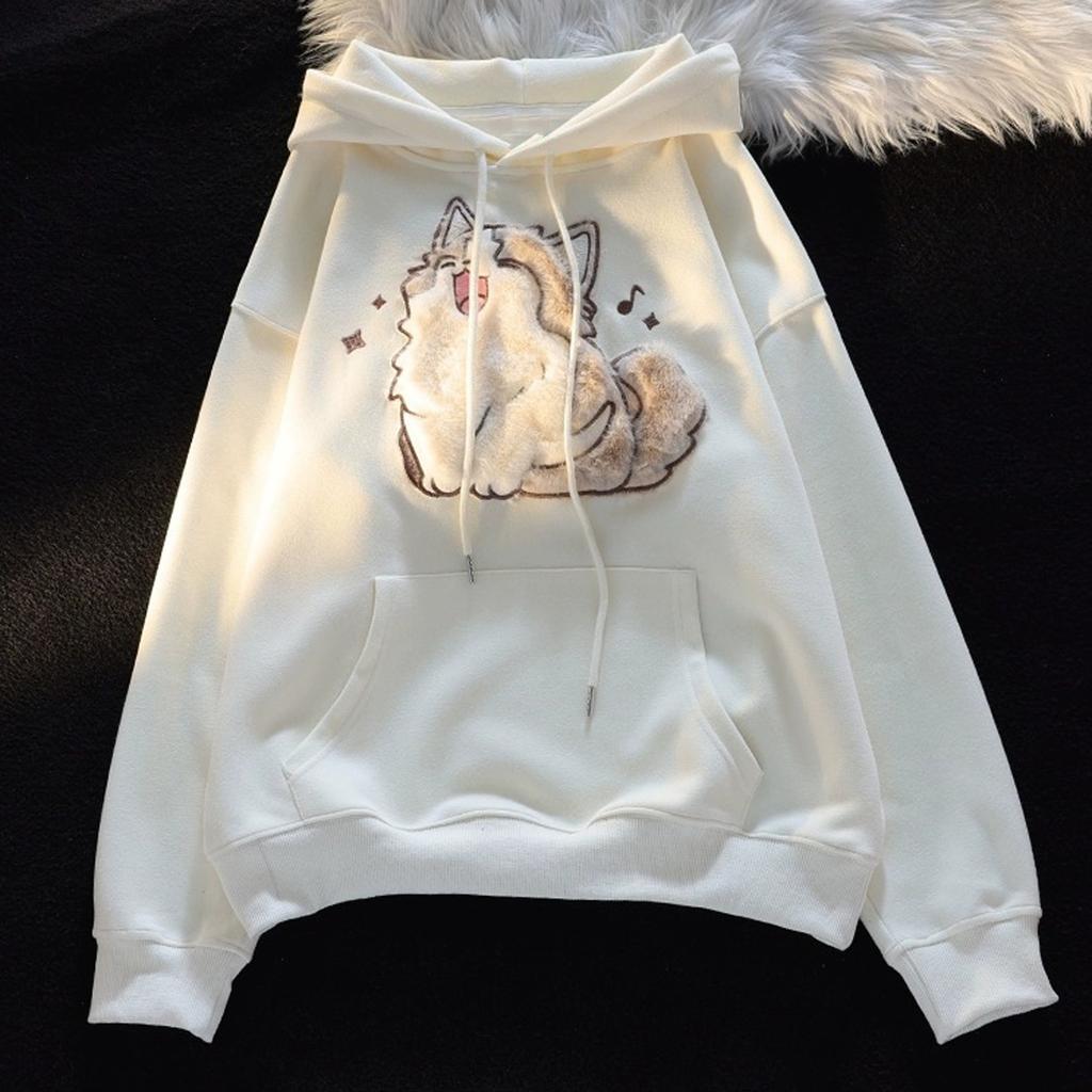 Женская модная повседневная толстовка с длинным рукавом и круглым вырезом, пуловер, топ с карманами