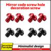 2Pcs Anti-Rust Motorcycle CNC Aluminum M10 X 1.25 Rear View Mirror Hole Plugs Screws Rearview Mirror Holder