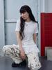 THE GREEN LAB Tiered Short Sleeve T-Shirt [Ivory]