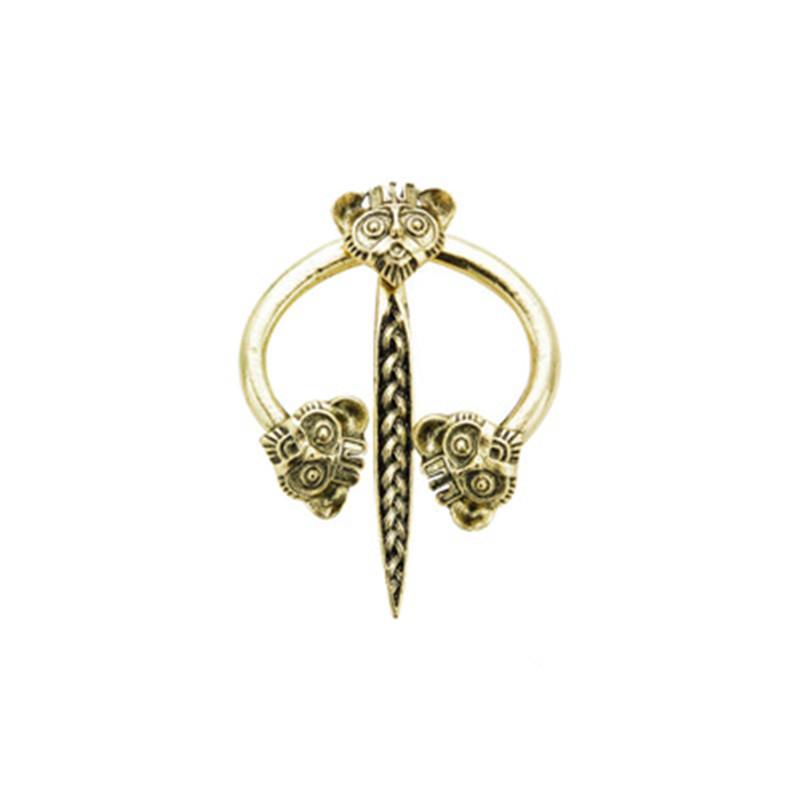 New Fashion Women Hand Forged Medieval Norse Runic Viking Jewelry Vintage Wulflund Belt Buckles Viking Cloak Brooch Cloak Pin