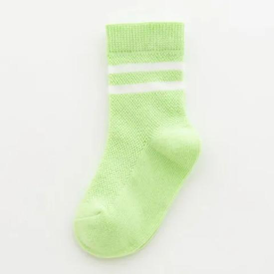 Children's Mesh Socks Summer Thin Pure Cotton Medium Tube Socks Boys Girls College Fashion Socks Baby Black White Striped Socks
