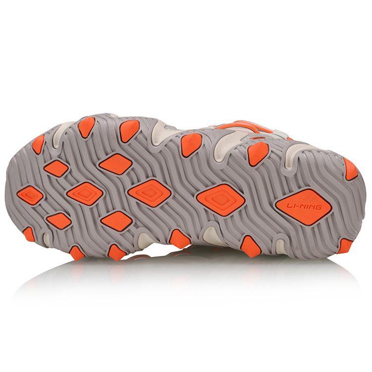 Li Ning X Claw Кошачья лапа Амортизация Нескользящие Низкие Спортивные Повседневные Кроссовки Женские Серый Оранжевый AGLQ014-3