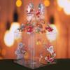 10PCS PVC Transparent Candy Box Christmas Decoration Gift Box and Packaging Santa Claus Snowman Elk Reindeer Candy Apple Boxes