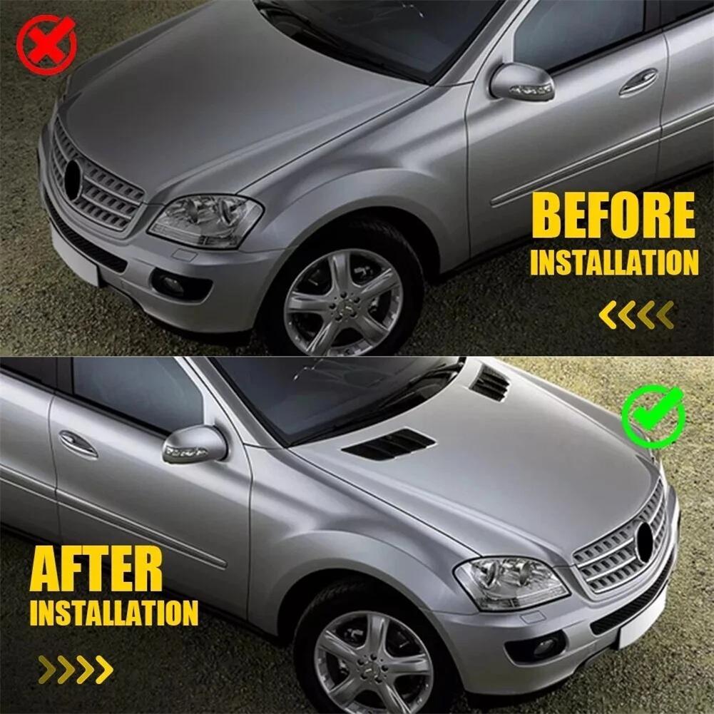 Pair Hood Vent Grille Covers for Mercedes For Benz W164 GL Class 350 450 with OEM Numbers 1648804305 1648804405