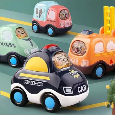 Детские игрушки-машинки, мягкие и прочные игрушки с откатным автомобилем, мини-гоночный автомобиль, детские развивающие игрушки для детей, мальчиков и девочек 1, 2, 3, 4, 5 лет