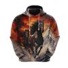 Horse Love Hoodie For Men Clothes Casual Farm Graphic Sweatshirts Horse Face Pullovers Equestrian Tracksuit Casual Male Boy Tops