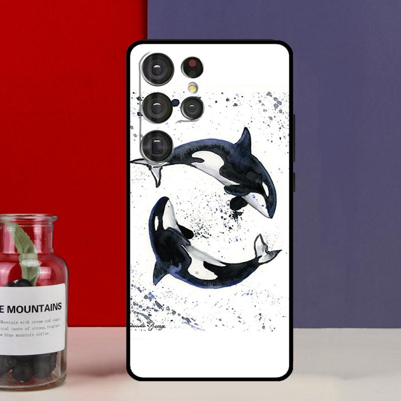 Кит-косатка Funda Чехол для Samsung Galaxy S25 Ultra S9 S10 S20 S21 FE S22 S23 Plus S24 Ultra Чехол для телефона