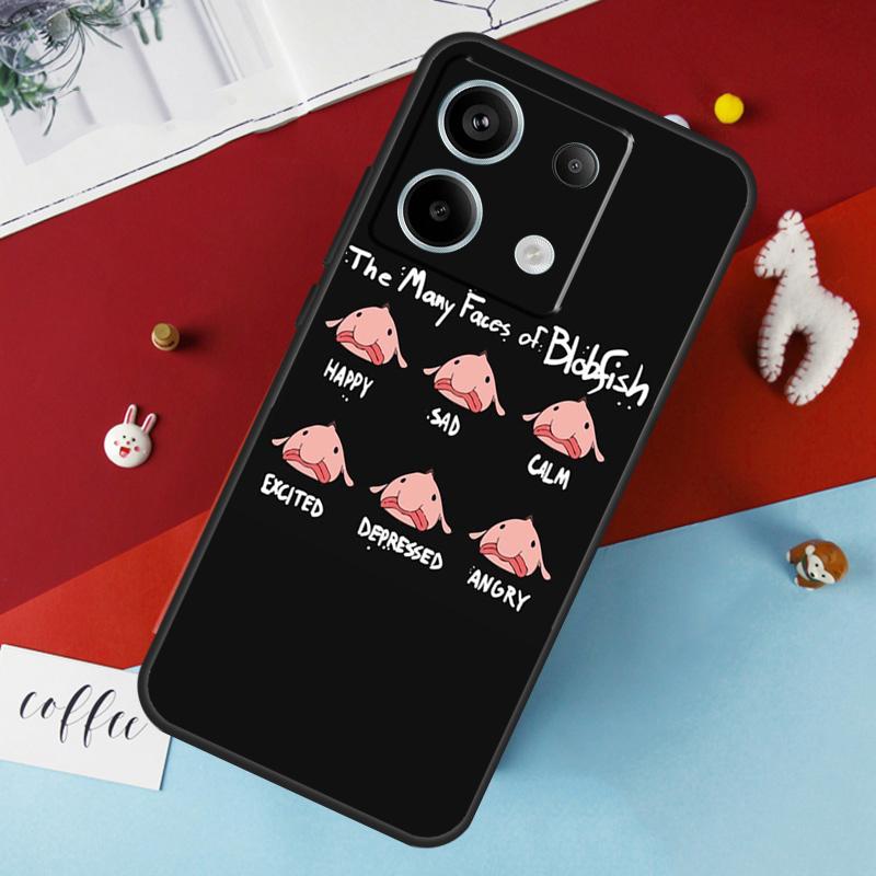 Blobfish Case For Xiaomi Redmi 12 13C 12C 10C 9C Redmi Note 13 9 10 11 12 Pro 9S 10S 11S 12S Cover