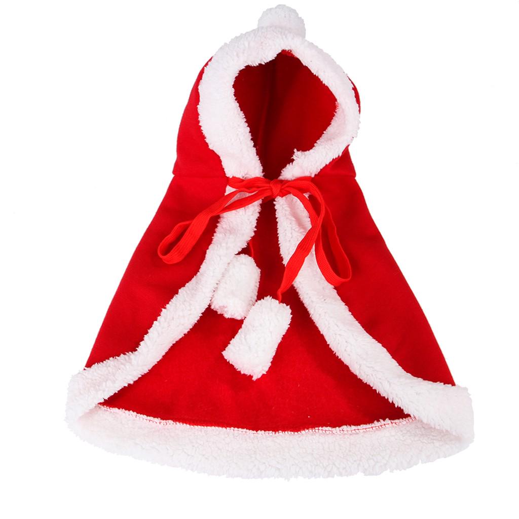 New Pet Dog Christmas Cat Cloak Hooded Style Keep Warm Cat Dog Clothing
