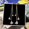 Beautiful Cute Butterfly Long Tassel Earring Elegant Dangle Temperament Earrings Women Party Jewelry KTJ