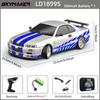Skymaker Ldrc 1/18 Радиоуправляемая Дрифт-машина Ld1899 Модель GTR R34 2.4 ГГц Задний привод с гироскопом Кузов из сплава для езды по дороге Гоночная машина для мальчиков в подарок