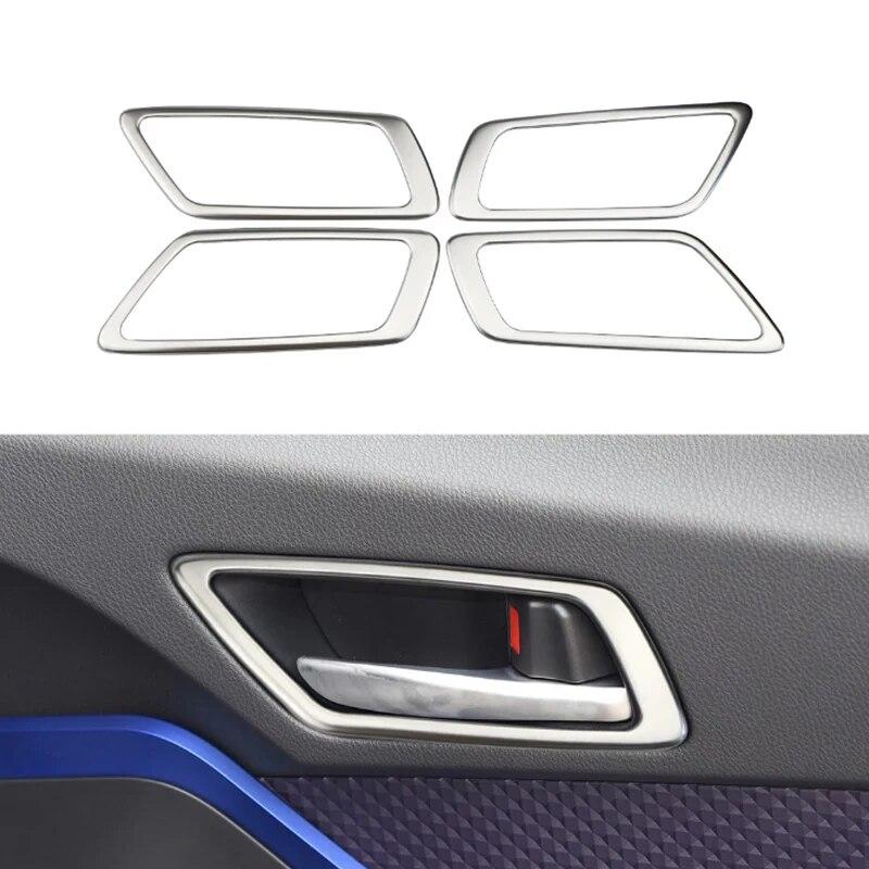 Моя хорошая машина для Toyota C-HR CHR 2016 2017 2018, внутренняя дверная ручка из нержавеющей стали, накладка на внутреннюю дверную чашу, наклейка