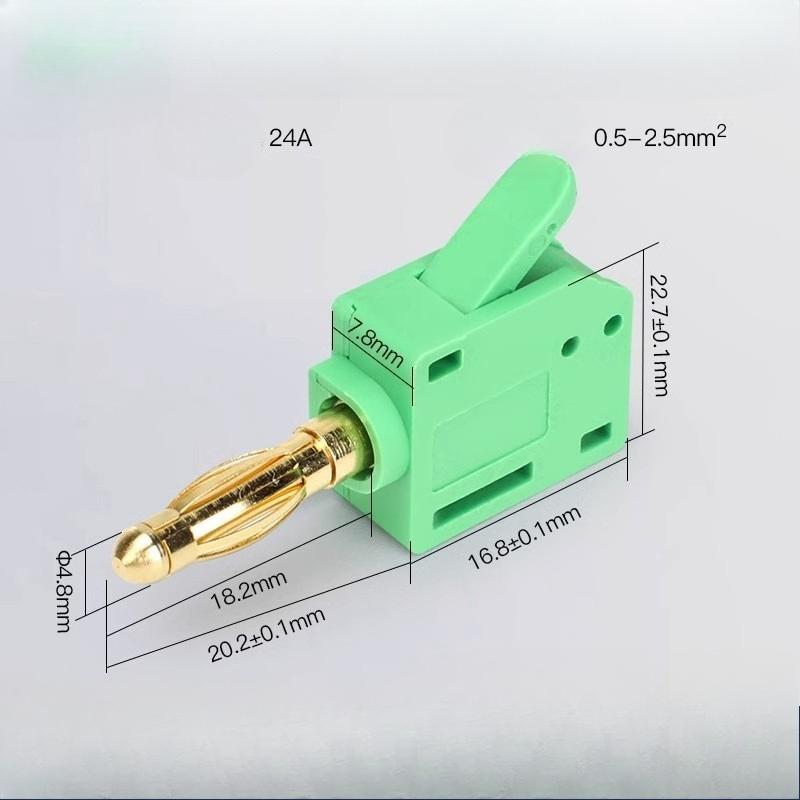 Быстроразъемные клеммы типа «банан» без пайки для аудиоразъема, музыкального динамика, быстрого подключения, позолоченные медные аксессуары, оптом