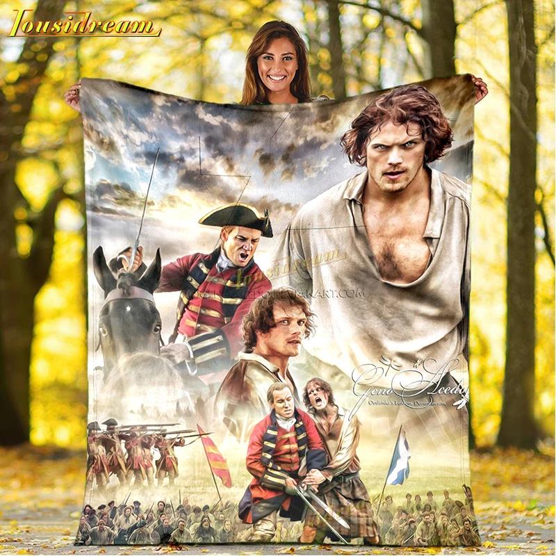 Пледы Outlander Печать Война Любовь Плед для дивана Плед из сериала Аниме Пледы Мягкие Покрывало Плед-бросок Подарок