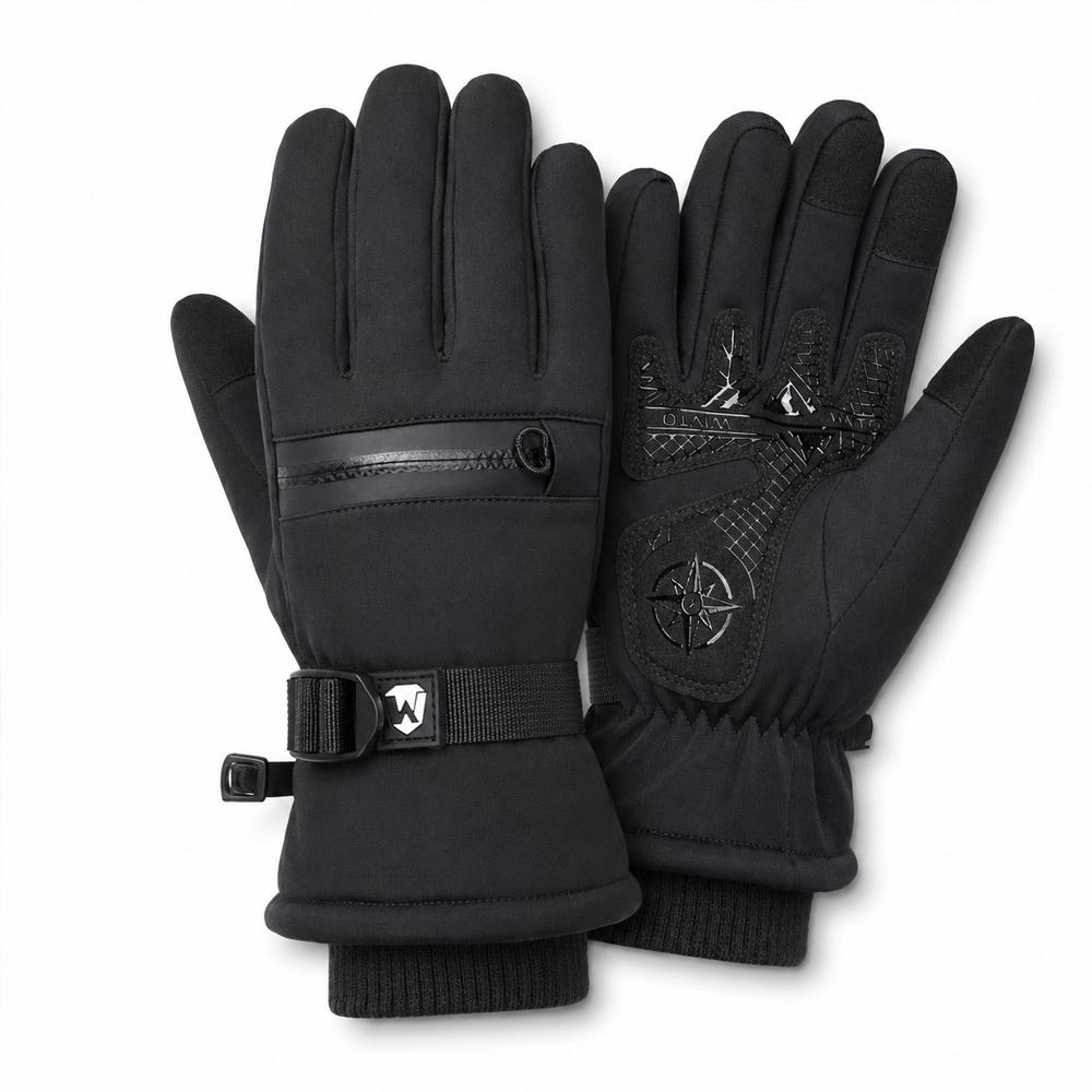 Unisex Winter Thick Warm Ski Gloves Touchscreen Windproof Outdoor Sports Hiking Cycling Gloves For Men And Women 6