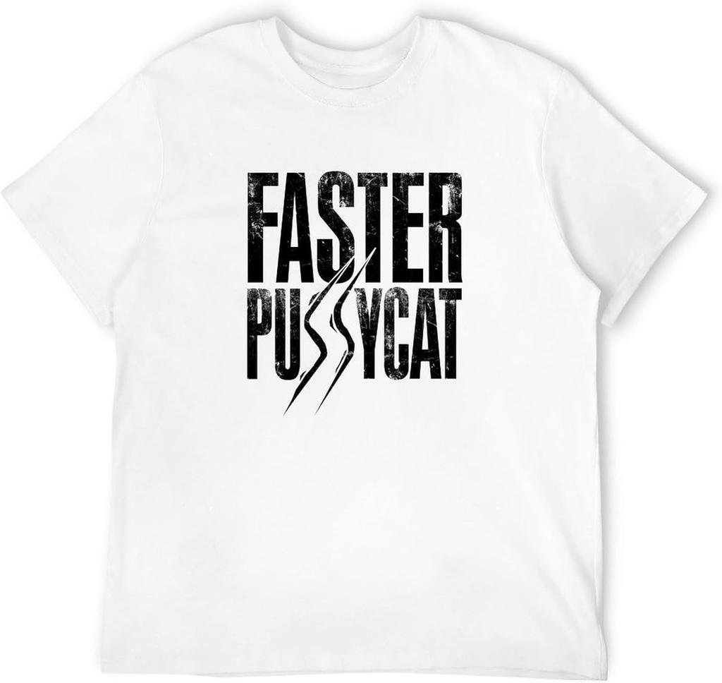 Faster Pussycat Logo Short-Sleeve T Shirt for Man
