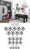 3D football wall stickers large set