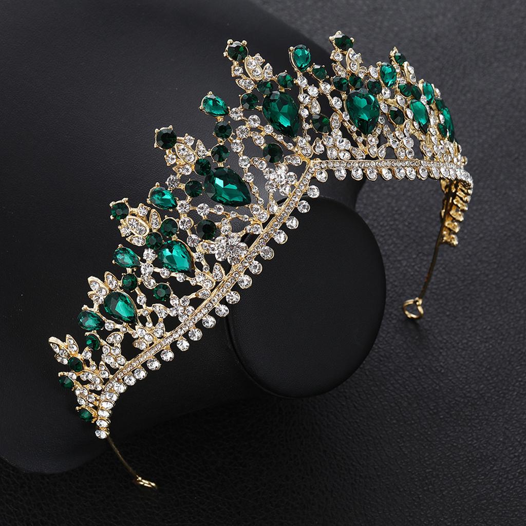 Новая корейская стильная красочная свадебная корона со стразами, популярный свадебный головной убор, гребень для волос, свадебные аксессуары