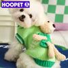 HOOPET Одежда для домашних животных с куклой-медведем, свитер для собак, жилет для чихуахуа, модная одежда для собак, кошек, плюшевая такса, пальто, аксессуары для домашних животных
