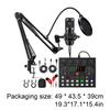 Podcast Equipment Bundle with BM800 Microphone and V8 Sound Card Double-Layer Pop Filter for  Windows Gaming Live Streaming