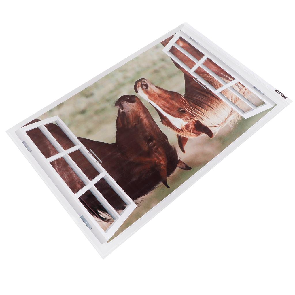 Fake Window Wall Stickers Removable Scenery Wall Decals Home Decoration for Living Room