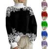 Christmas Sweatshirts For Women Knit Sweater Cute Shirt Fall Turtleneck Pullover Tops