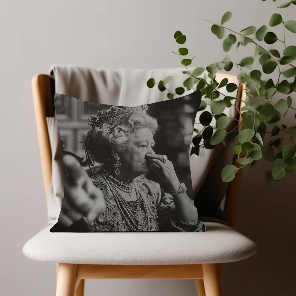 Funny Victorian Queen Pillow Cushion Cover Pillowcase Living Room Sofa Home Decor Customized