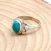 Turquoise 925 Sterling Silver Women Handamde Birthstone Ring