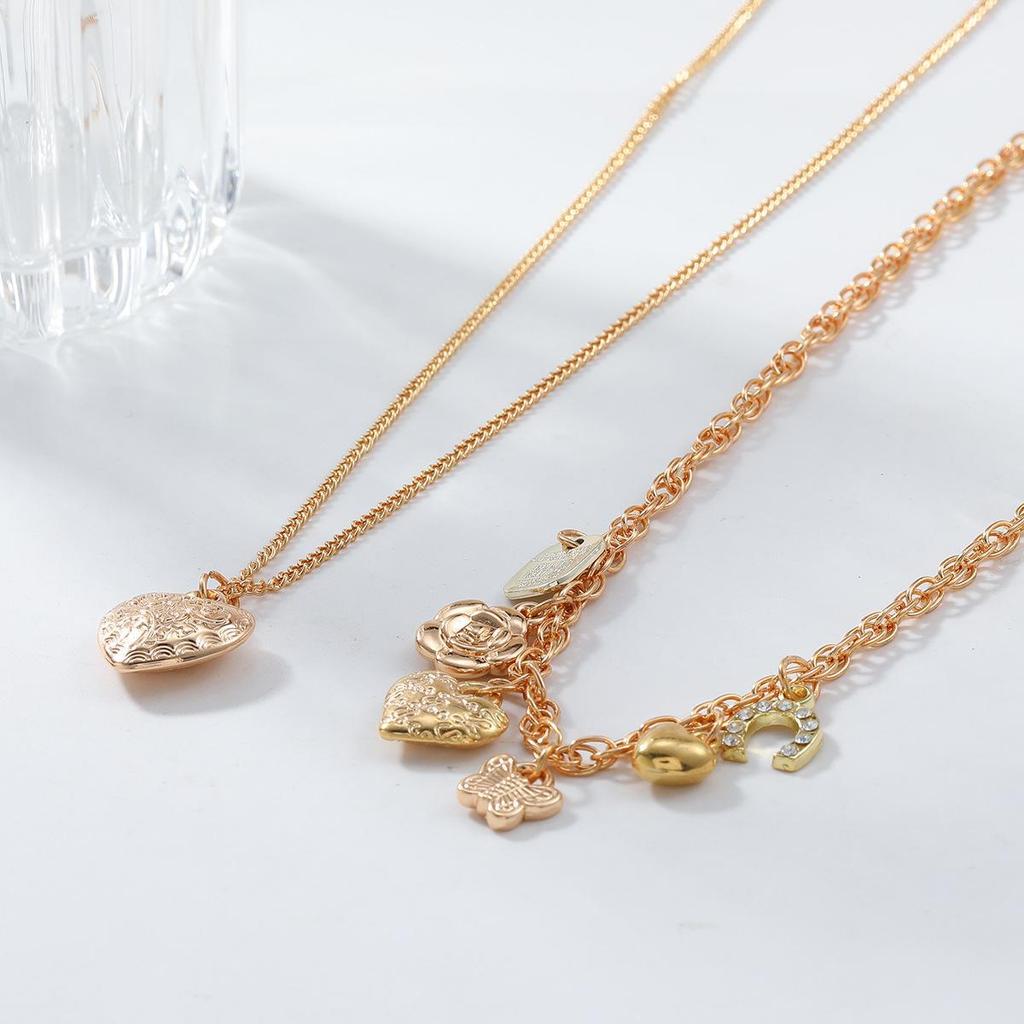 Женское высококачественное многослойное золотое ожерелье с подвеской «Бабочка» 2024 года