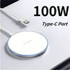 100W Wireless Charger For iPhone 16 15 14 13 12 11 Pro XS Max Mini X XR Induction Fast Wireless Charging Pad For Samsung Xiaomi Huawei
