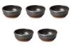 Set of 5 Bibikko X Bibimbap Banko Direct Setomonohonpo (Black) [15 6.7cm] Pot, Ware, Fire,