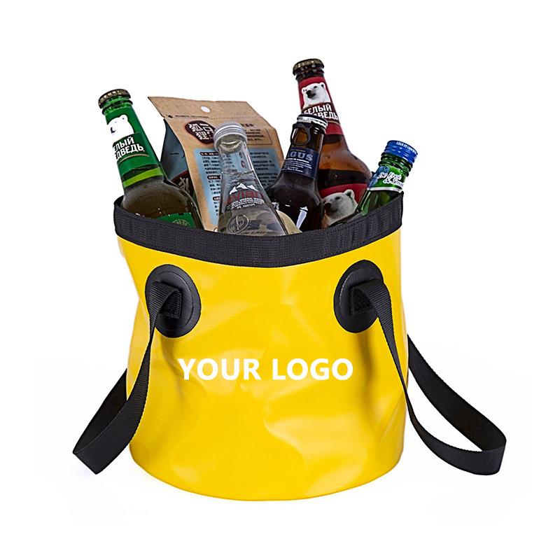 Outdoor Camping Fishing Waterproof Bucket Pvc Portable, Portable Folding Bucket Bag Fishing Bucket