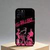 Комическая рок-группа G-gorillaz Чехол для телефона для iPhone 17, 16, 15, 14, 13, 12 Plus, Max Мягкий силиконовый черный чехол