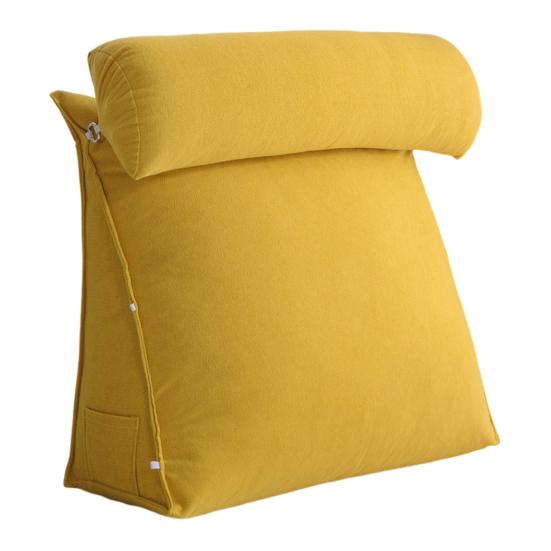 Wedge Pillow Supportive Headboard Pillow with Neck Cushion Back Leg And Knee Support Cushion for Sleeping Reading Acid Reflux