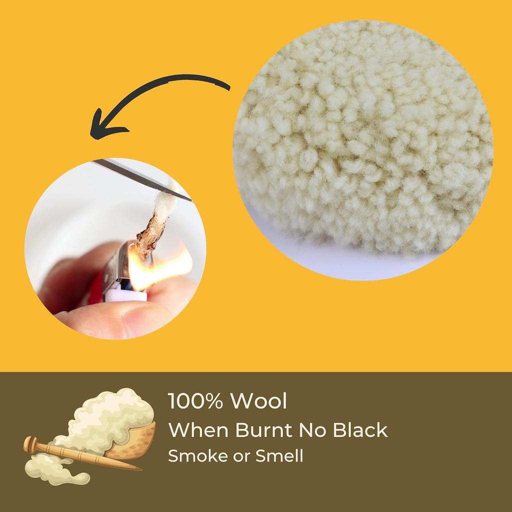 Шерстяная полировальная насадка Woolous, 7 дюймов, 100% натуральная овечья шерсть, полировальная насадка-чехол на липучке для полировки, шлифовки и детализации автомобилей и лодок