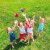 Children's colored rubber line ball toy pressure resistant soft and elastic ball sensory irritability fun rubber toy