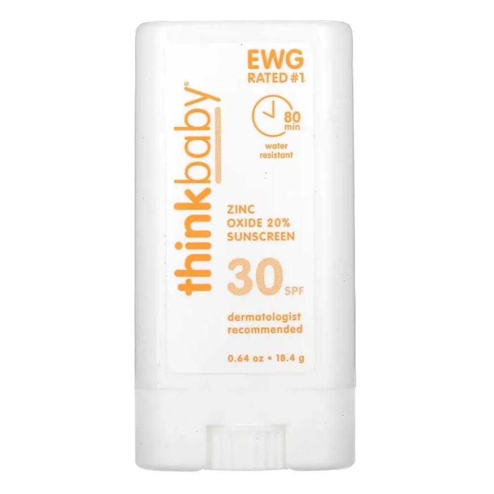 Thinkbaby Солнцезащитный стик с оксидом цинка 30, 18 г, 0,64 унции
