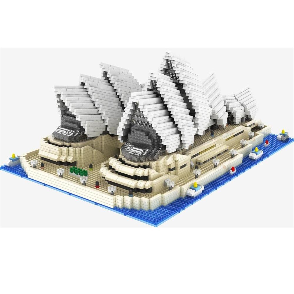 Pzx Mini Blocks World Architecture  Sydney Opera House Big Ben Building Bricks Juguetes For Boy Toys Girl Gift Christmas